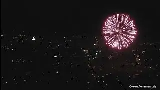 Silvester 2015 - 2016 Feuerwerk vom Fernsehturm Dortmund Teil 2