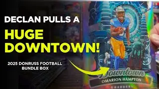 Declan Pulls Huge Downtown! 2025 Panini Donruss Football Bundle Box Opening 🏈🔥