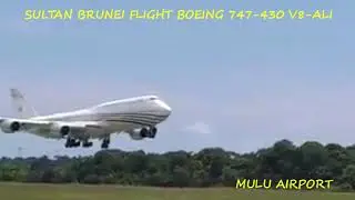 Sultan Brunei Flight spotted at Mulu Airport