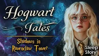 Shadows in Ravenclaw Tower | Harry Potter Inspired Bedtime Stories | Soothing & Cozy ASMR Ambiance