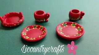 como hacer platos y jarros imitación  barro en porcelana fria