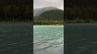 Талая вода ледников и вид на озеро на Аляске 🤍 #portagelake #portageglacier #ледник #аляска #alaska