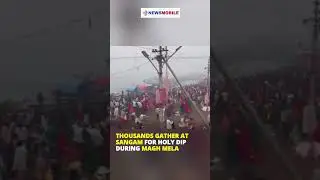 Thousands Gather at Sangam for Holy Dip During Magh Mela
