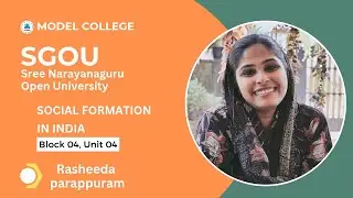 SGOU Degree, Social Formation In India, Block 04, Unit 04