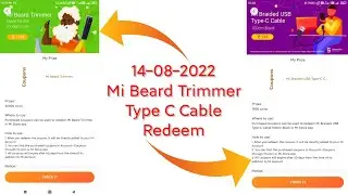 💥🎫Mi Trimmer & Mi Type C Cable Redeem  10:00 A.M. & 3:00 P.M🎫💥