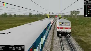 Mayurakshi Fast Passenger run in Heavy rain | 53045 Howrah - Mayurakshi Fast Passenger | NTG Gaming