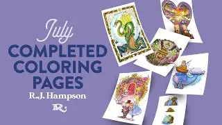 July 2025 Completed Coloring Pages, Plans and Update