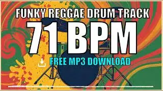 ⚡ Funky Reggae Drum Track &ndash; 71 BPM | FREE MP3 DOWNLOAD 🥁