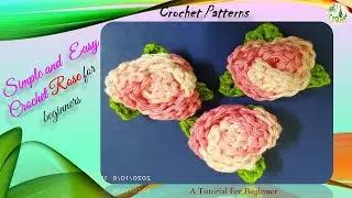 How to Crochet a Rose Flower // Beautiful Small And Beginner Friendly//Yoh!Crochet