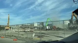 The Joe Louis Arena Demolition nears the end.
