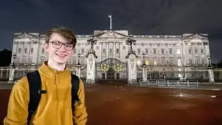Outside Buckingham Palace at MIDNIGHT