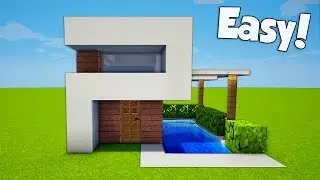 Minecraft: Как построить небольшой и простой современный дом (#24)
