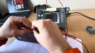 3 step. Olympus Epoch 600, angle beam probes calibration