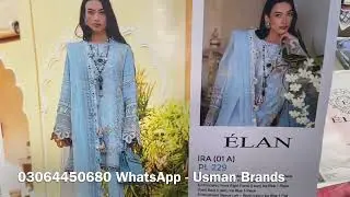 Elan Luxury Lawn | 6500 Only ​⁠​⁠​⁠@usmanbrandspvtLtd | season End Sale |