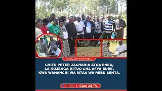 CHIFU ZACHARIA ATOA BURE ENEO KWA WANANCHI WA MTAA WA REBU ILI KUJENGWA KITUO CHA AFYA.