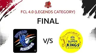 FCL 4.0 (LEGENDS) -FINALS- INDIAN RHINOS vs SILIGURI SUPER KINGS #cricheroes #cricket #notification