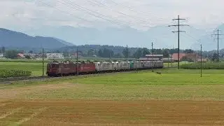 Crossrail Lokzug - 2 x Re 436, 5 x BR 185