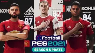 ARSENAL & MANCHESTER UNITED - PLAYER RATINGS | eFootball PES 2021 SEASON UPDATE