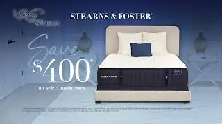 Post-Holiday Mattress Sale- Save $400 on Stearns & Foster Mattresses