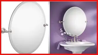 Moen DN2692BN Glenshire 26-Inch x 22-Inch Frameless Pivoting Bathroom Tilting Mirror, Brushed Nickel
