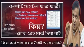 এতিয়া কিবা কে পাছ কৰাৰ উপাই আছে নে?Hslc Compartmental Exam Result 2025/Compartmental Result 2025
