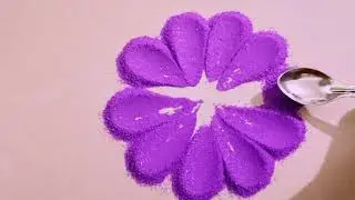 💕💕Unique rangoli design 💕💕#youtube #trending #viral #diy #rangoli 