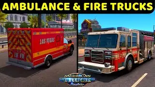 Ambulance & Fire Trucks of American Truck Simulator | State And City Specific Emergency Vehicles