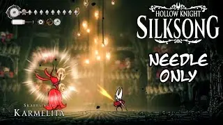 Hollow Knight Silksong SkarrSinger Karmelita Boss fight|Needle only with Flintslate