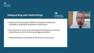 Department for Education: Relationships, Sex and Health Education for pupils with SEND