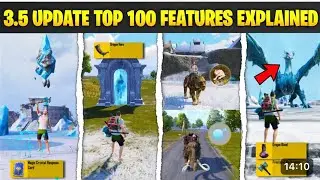 Top 100 Secret Features in 3.5Update In New ICEMIRE FRONTIER BGMI IOS GAMEPLAY #pubgmobile #trending