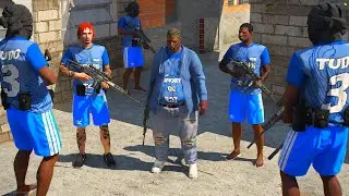 GTA V - VIDA DO CRIME - GORDAO LEVOU NOIS NO MIOLO DOS TCP - ELES ESTAO MUITO FORTE #66