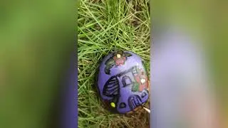 How to paint rock : step by step DIY rock painting for decoration 🤩
