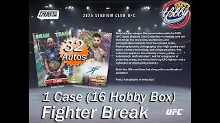 2025 Topps STADIUM CLUB UFC 1 Case (16 Hobby Box) Break #2 eBay Live 01/30/26