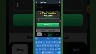 Frog Farm Daily Cipher Code | Frog Farm | 2 December | Frog Farm Daily Cipher Code video |