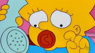 The Simpsons are playing a Monopoly game