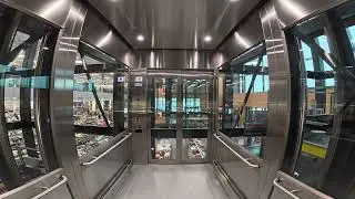 Carlingwood Mall elevator going down facing east interior