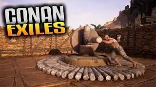 Conan Exiles Gameplay -  Iron & Coal Locations and Breaking Thrall on the Wheel of Pain