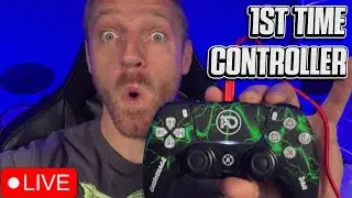 FIRST time Playing CONTROLLER WARZONE LIVE