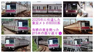 【メトハチの引退を振り返る！】～2025年に引退した東京メトロ8000系を特集～