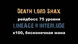 Рейдбосс Death Lord Shax (75 уровень). Interlude х100. Соло-прохождение с бесконечной маной
