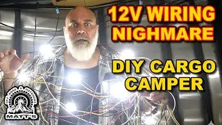 DIY Cargo Camper Conversion Electrical Wiring Install #camperconversion 