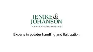 Jenike & Johanson Powder Fluidization Demonstration