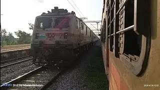 12356 Patna Archana SF Express Overtaking 15120 Banaras Janta Express At Parsipur wap 7