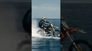 🔥Amazing Innovation defy convention, Motocross Surfing👍 #motocross