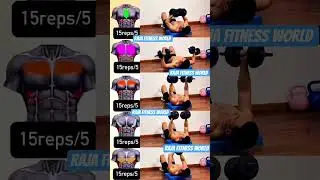 🔥KILLER DUMBBELL CHEST WORKOUT! BUILD A BIGGER CHEST AT HOME #gymworkout #fitness #viral #gymlife #a