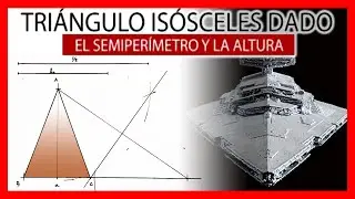 🔺 Triángulo isósceles conociendo el semiperímetro y la altura 💃 La mitad del Perímetro
