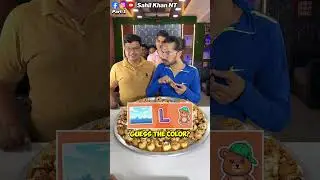 Tried Guess The Colour By Emoji & Eat Unlimited Bharva Gol Gappe 😮🤩 | P-1 | #shorts #panipuri