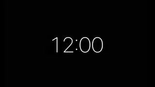 12 Minutes Countdown Timer