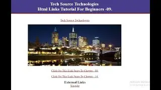 Html a Tag | Html Links Tutorial | href, src, target attributes | Html Tutorial For Beginners - 09