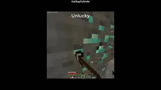 Lucky vs unlucky  moments in Minecraft #shorts